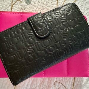 Tous Black Embossed Leather Wallet